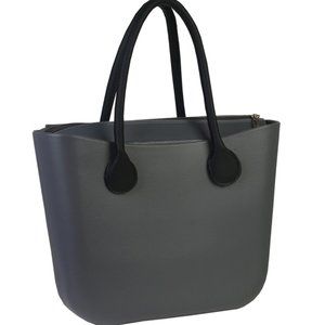 Casual Waterproof Zip-Top Tote - Grey